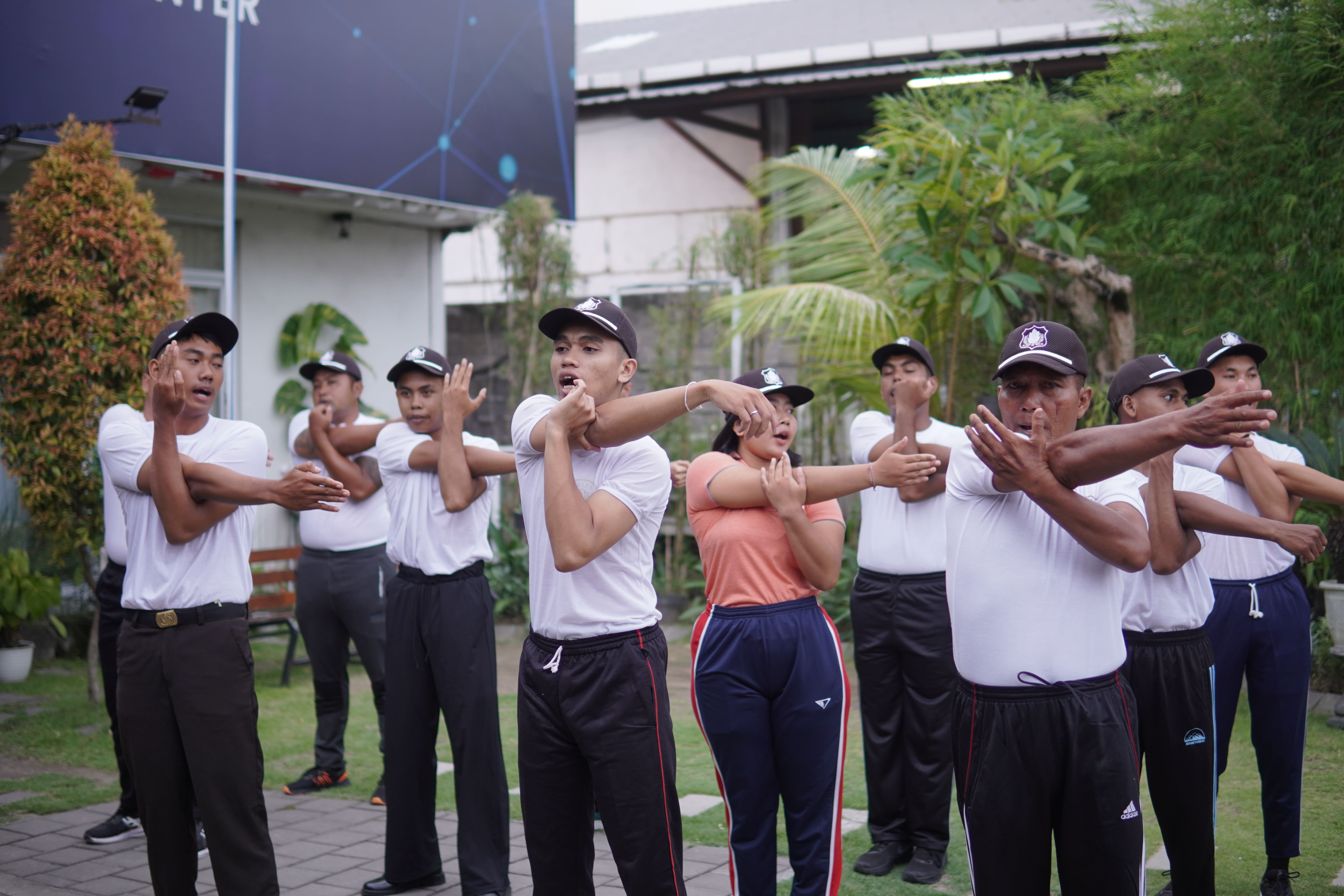 Senam Pagi Diklat Satpam Asta